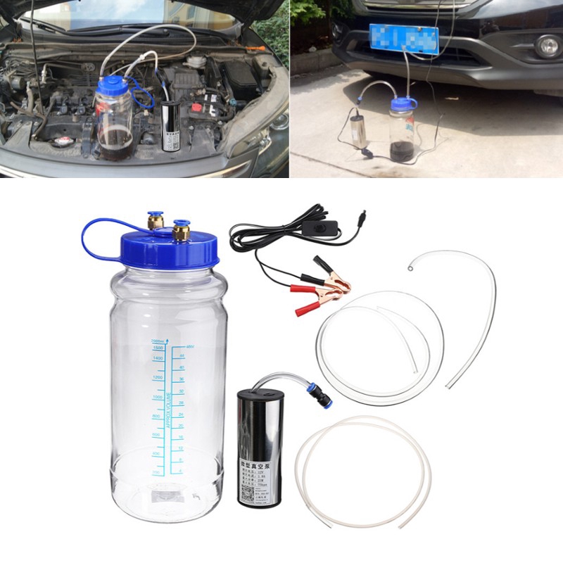 Strong Suction Manual Oil Changer Water Vacuum Fluid Extractor Pump 2L