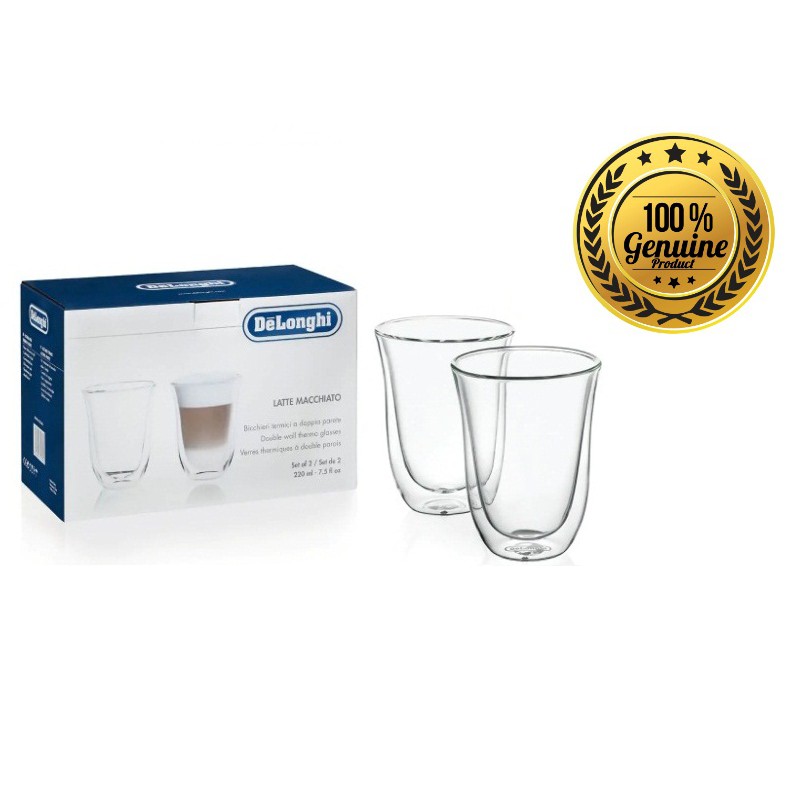 READY STOCK!!!!!! Genuine Delonghi Double Wall Glass Cup Shopee Malaysia
