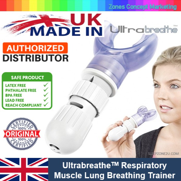 ULTRABREATHE UK Respiratory Lung Trainer Patented Inspiratory Muscle