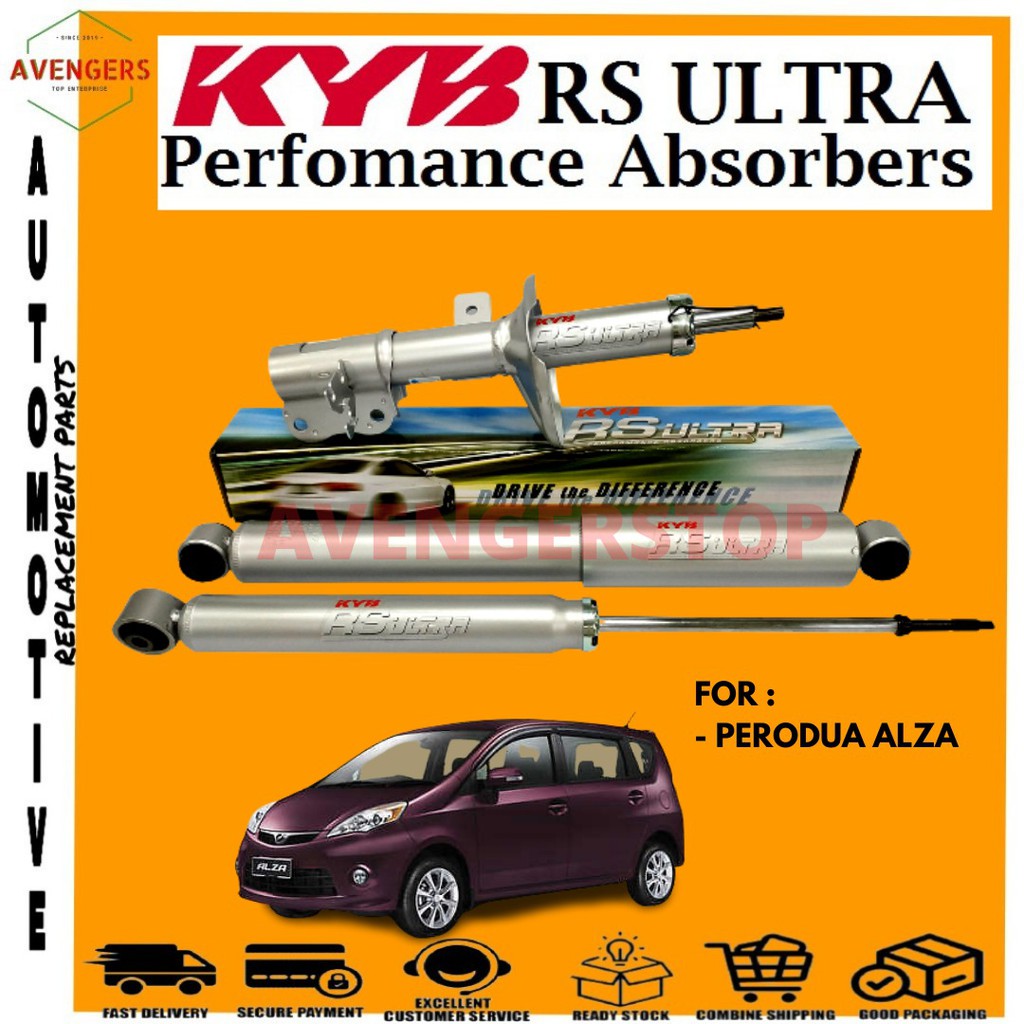 PERODUA ALZA KAYABA ULTRA RS SHOCK ABSORBER REAR BELAKANG SET ORIGINAL