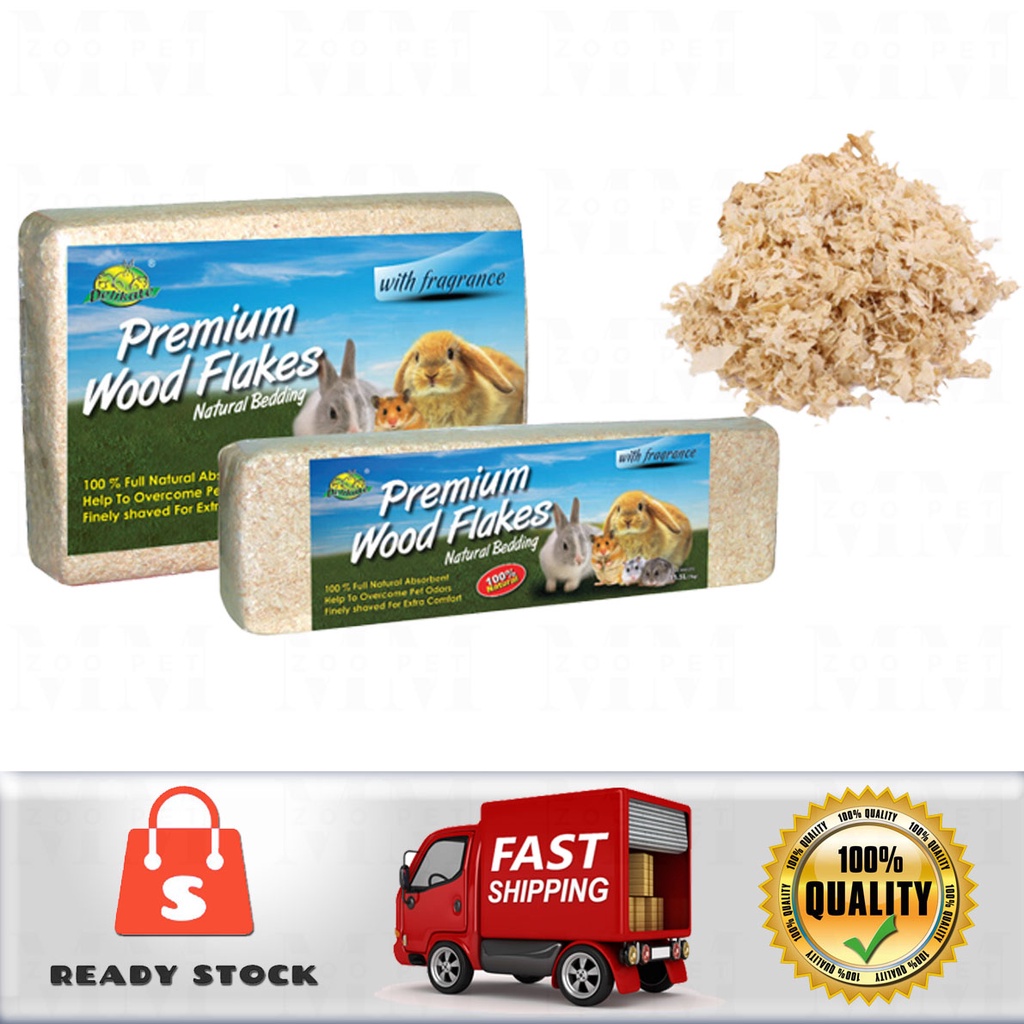 Delikate Premium Wood Flakes / Pets Wood Shaving / Habuk Kayu 1KG