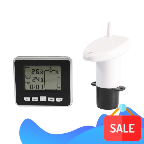 Ultrasonic Water Tank Liquid Depth Level Meter Sensor with LCD Display