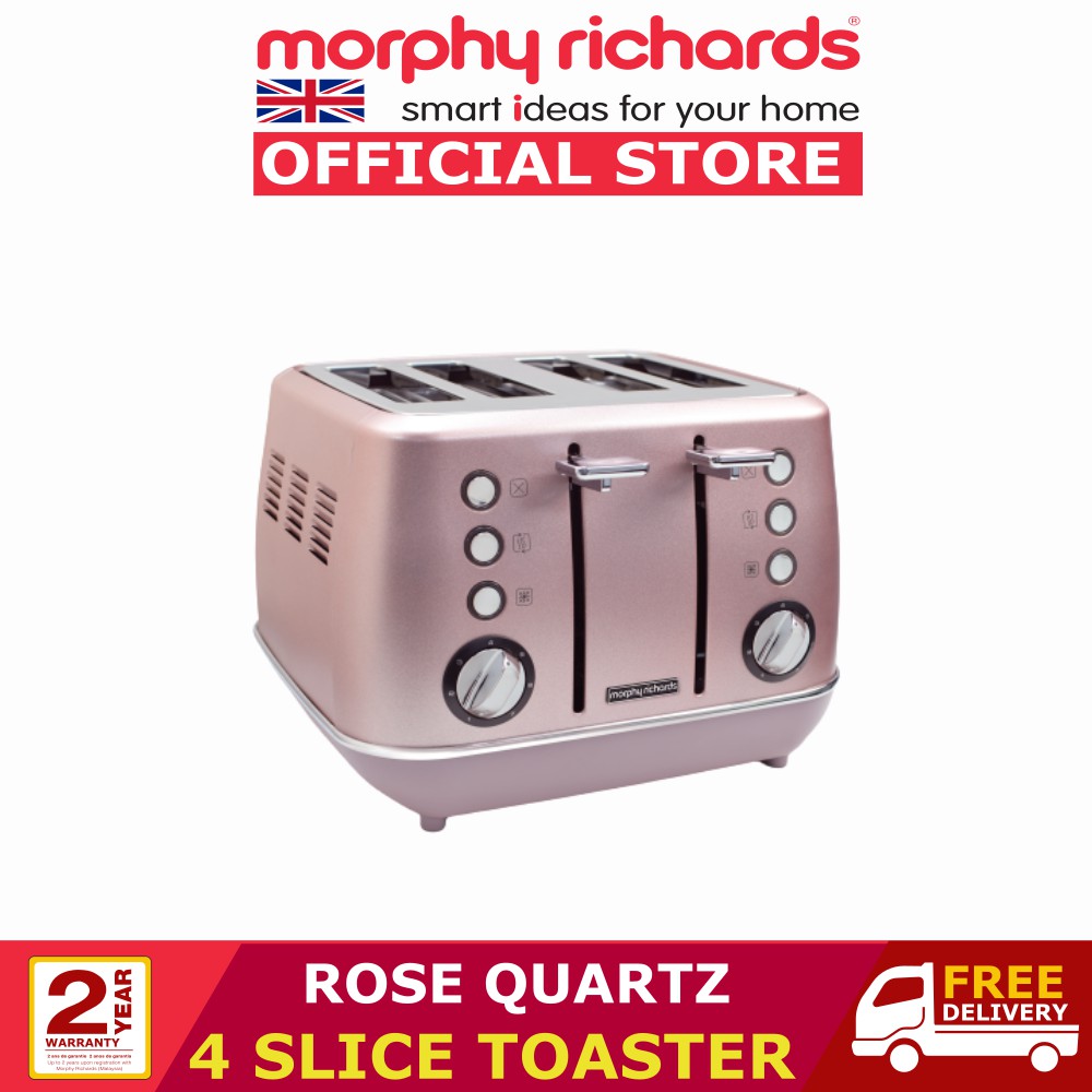 Morphy Richards Evoke 4 Slice Toaster Rose Quartz 240117 Shopee