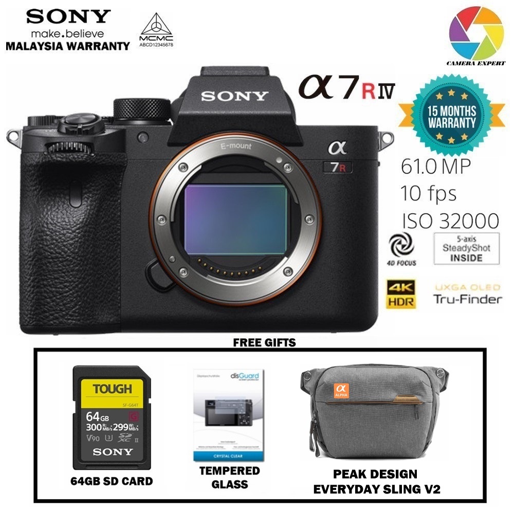 Sony Alpha A7R IV / A7R MARK 4 Mirrorless Digital Camera (Body Only