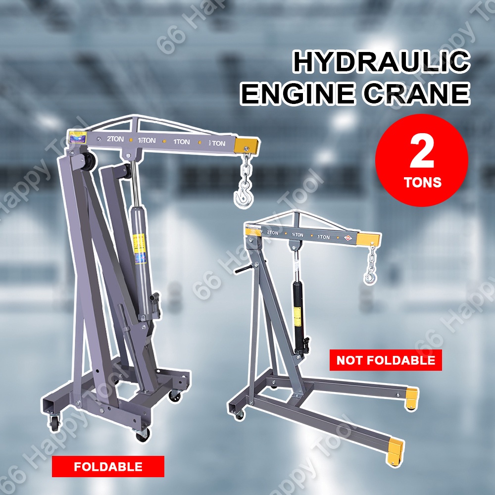 Foldable 2 Ton Heavy Duty Hydraulic Engine Crane 2T Automotive Jack