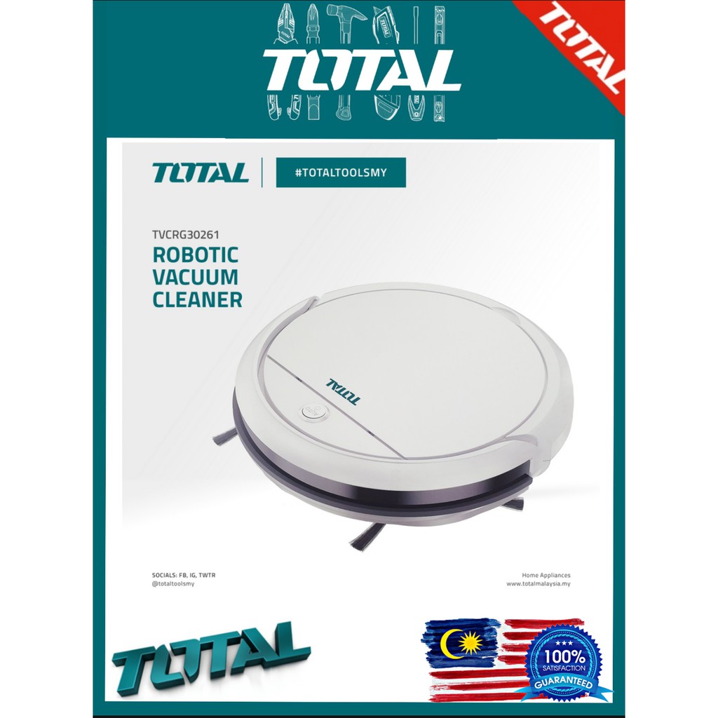 TOTAL Robotic Vacuum Cleaner TVCRG30261 Shopee Malaysia