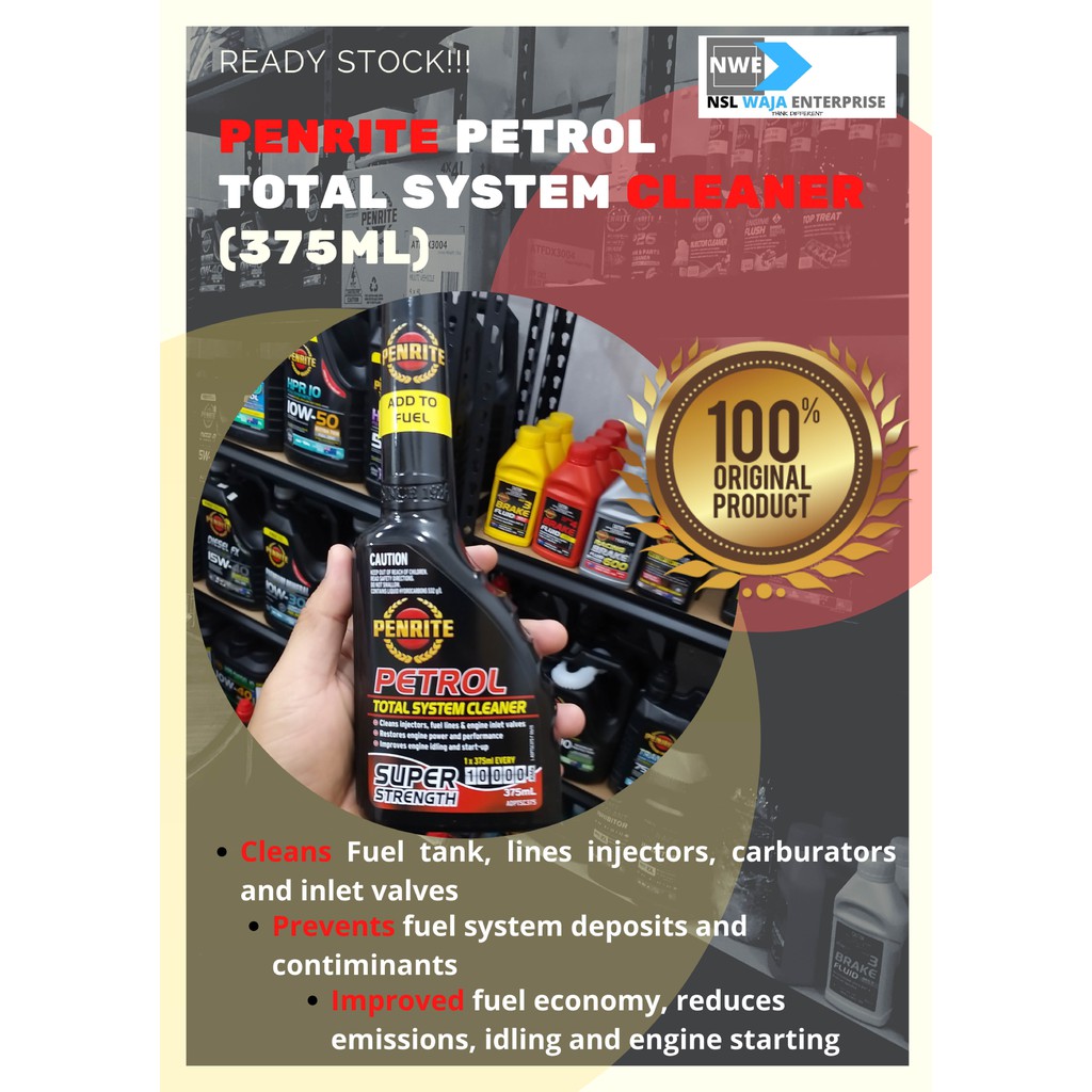 PENRITE PETROL TOTAL SYSTEM CLEANER INJECTOR CLEANER ADDITIVE 375ML