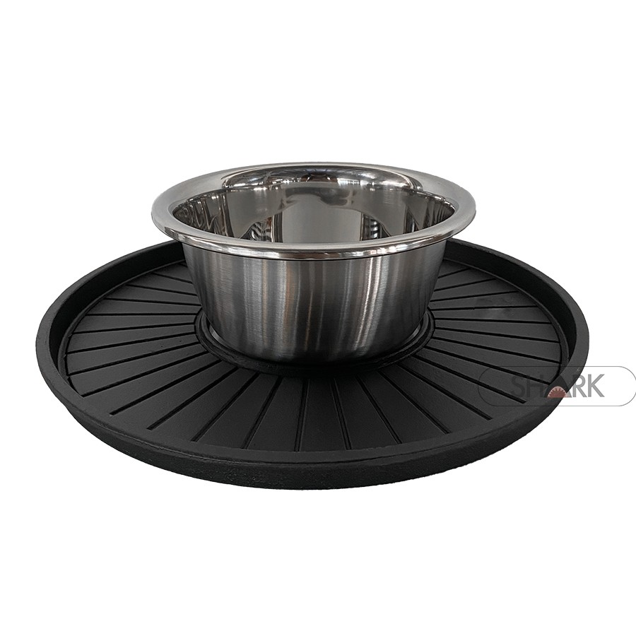 2 in 1 Korean Style GRILL PAN & Steamboat 35cm / 35cm Gas Cast Iron BBQ Grill PLATE KUALI CAST
