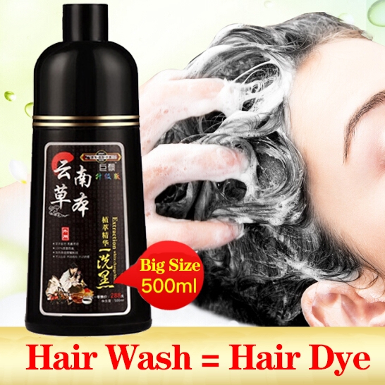 Shouwu Black Hair Shampoo Herb 5 Minutes Quick Black Anti White Hair 500ml Shopee Malaysia