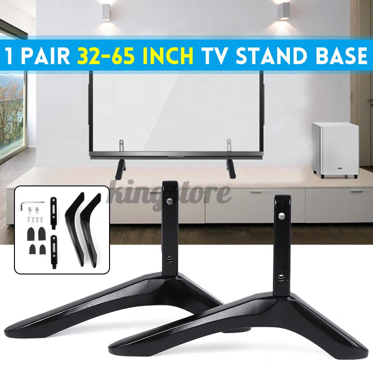 Universal Adjustable 3265 inch LCD Screen TV Flat Stand Leg Mount Base