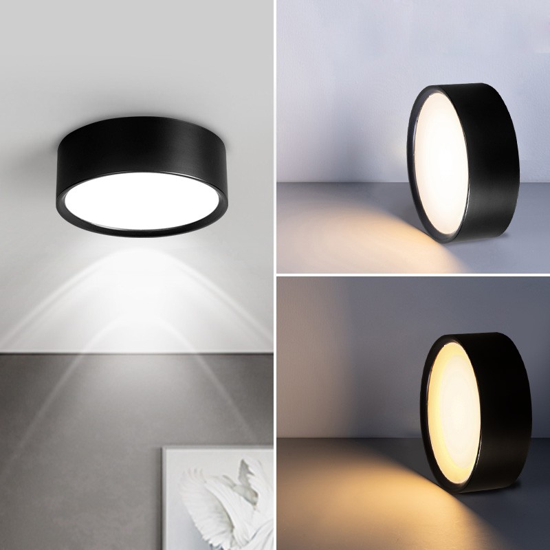 Led Downlight Round Panel Ceiling Light Slim Panel Lamp Surface Mount