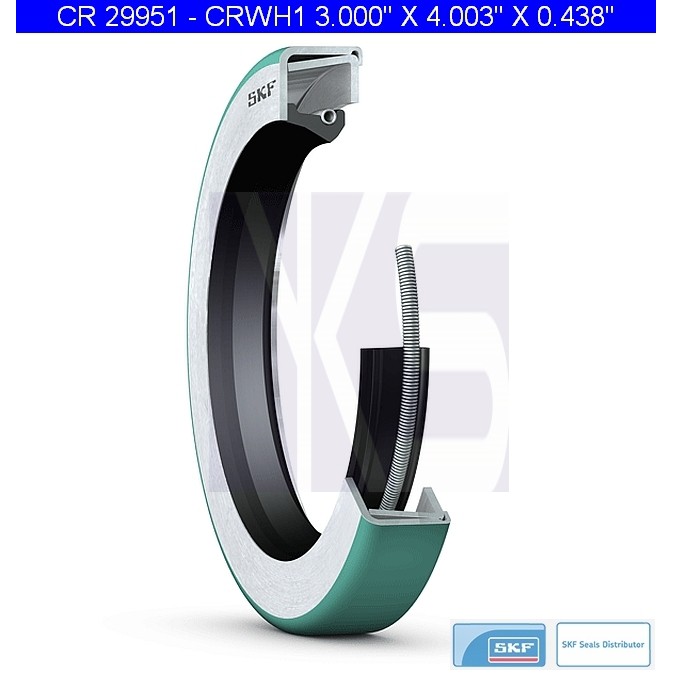 SKF CR 29951 CRWH1 Rotary Shaft Seal NBR ( 3.000" x 4.003" x 0.438