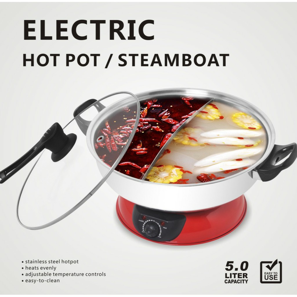 ELECTRIC HOT POT / STEAMBOAT HS168B Shopee Malaysia