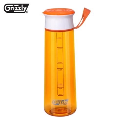 GRIZZLY ES8110 700ML PORTABLE TRANSPARENT WATER BOTTLE (ORANGE