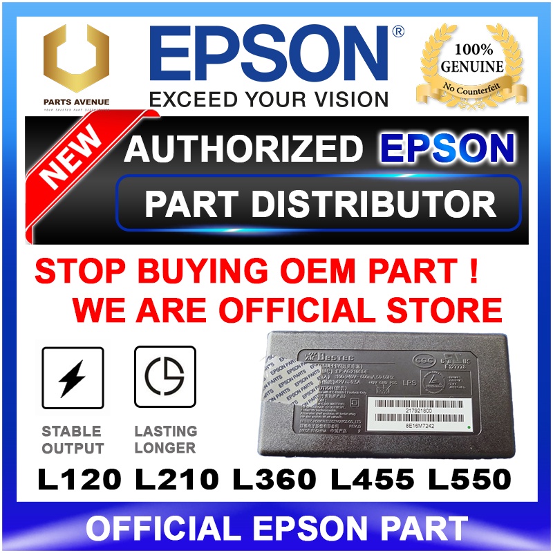 OFFICIAL EPSON Power Supply EPSON L210 L220 L360 Power Supply Unit