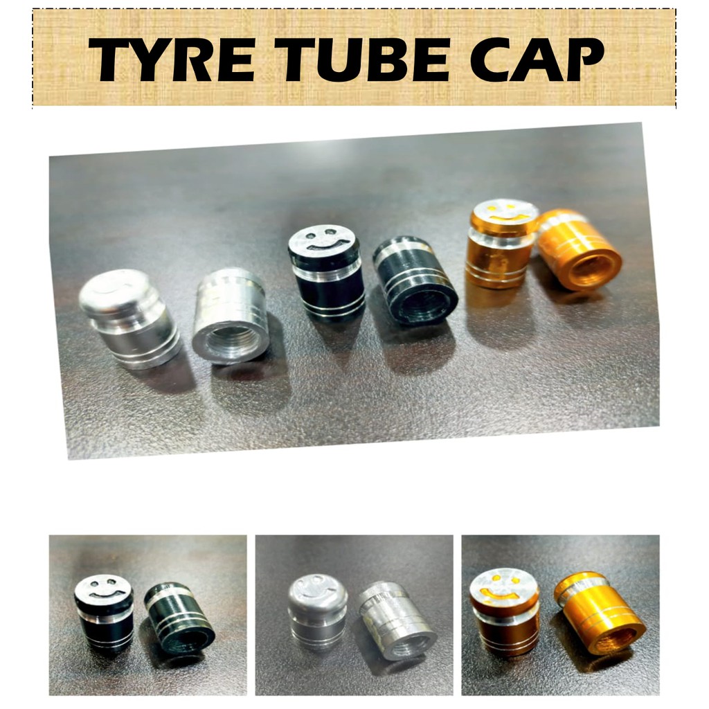 2pcs TUBELESS CAP Wheel Nut Cantik Skur Nut Heptagon Tyre Nut Tayar Nut