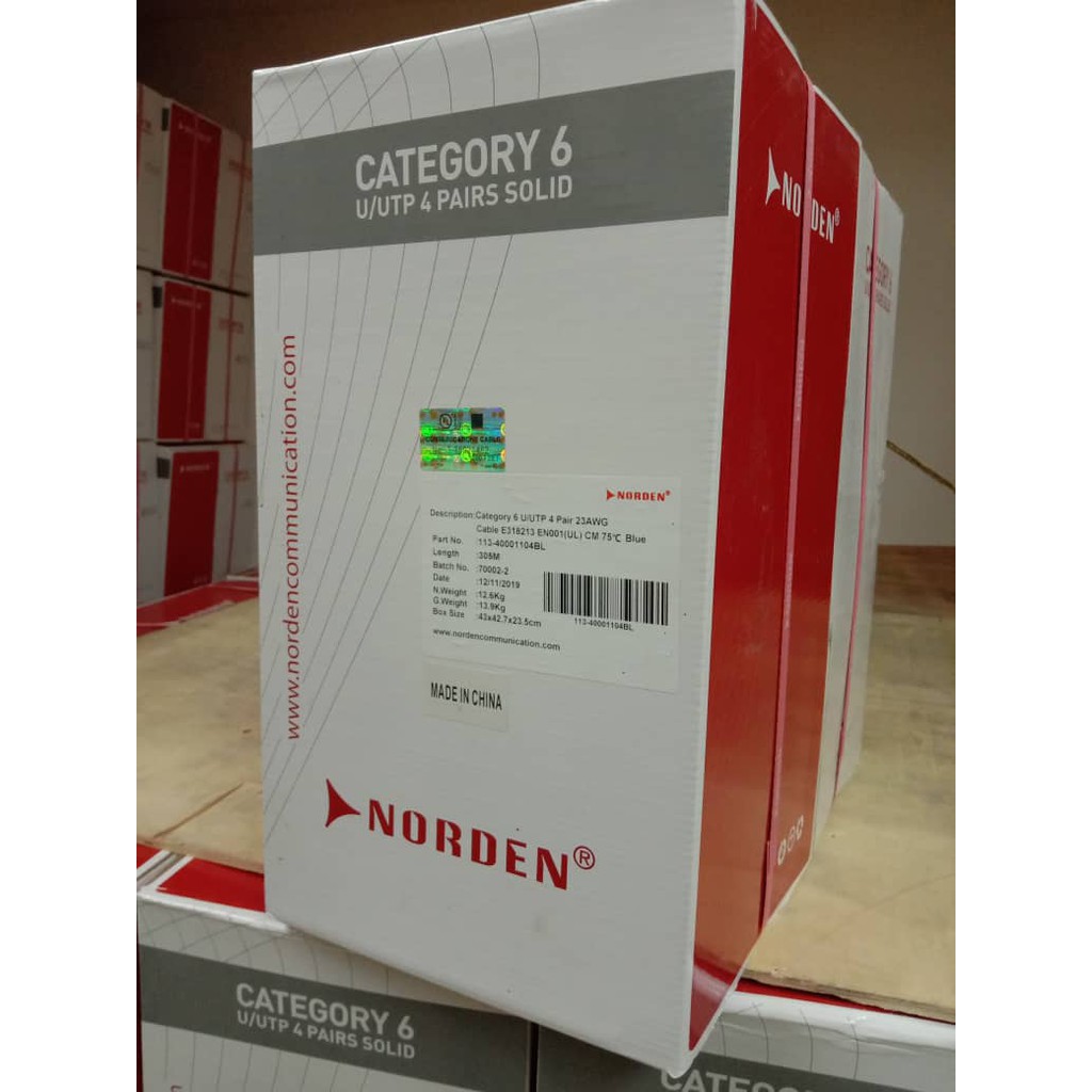 Norden CAT6 CABLE UTP LAN 305m Shopee Malaysia