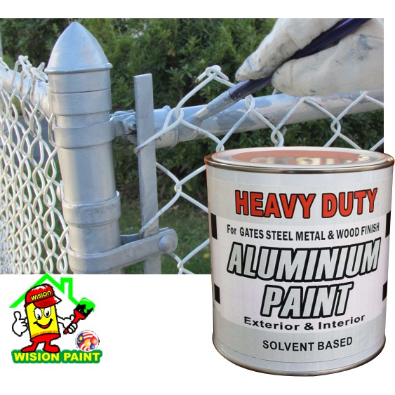 ALUMINIUM PAINT ( 1L ) HEAVY DUTY FOR STEEL METAL AND WOOD FINISH