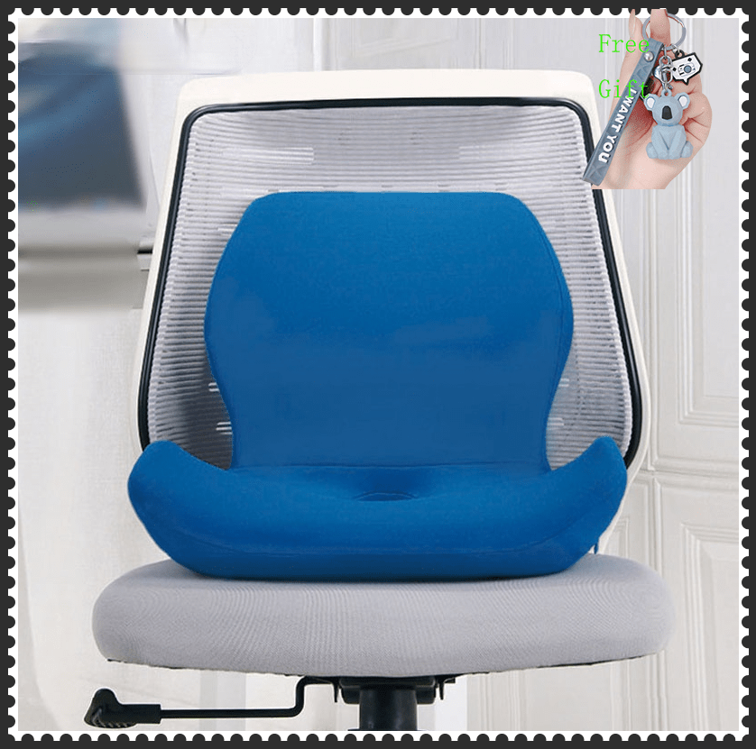 Seat&Back Cushion Memory Foam Chair Cushion for Lower Back Pain Relief