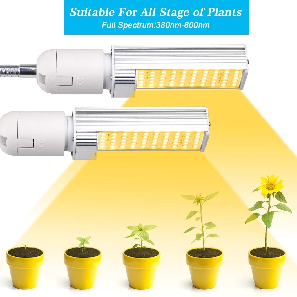 2PCS Led Plant Grow Light Bulb Sunlike Full Spectrum Grow Lamp for
