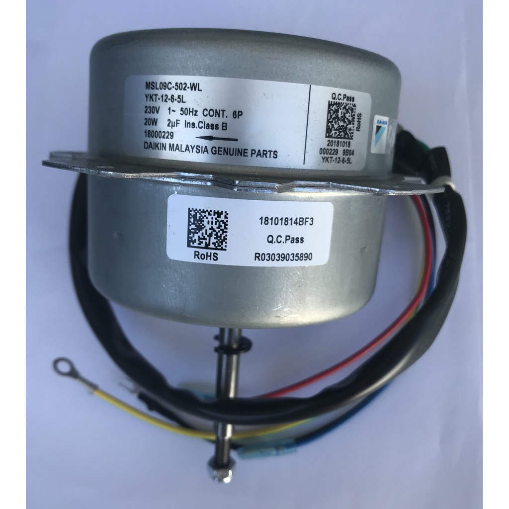 [ORIGINAL/GENUINE] DAIKIN/ACSON YSL/ALC 09C3 FAN MOTOR MSL09C502WL