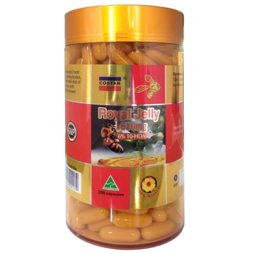 Costar Royal Jelly Tablets Royal Jelly 1610mg 365 capsules Shopee
