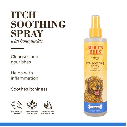 Burt's Bees Itch Soothing Spray for Dogs with Honeysuckle 296ml Safe