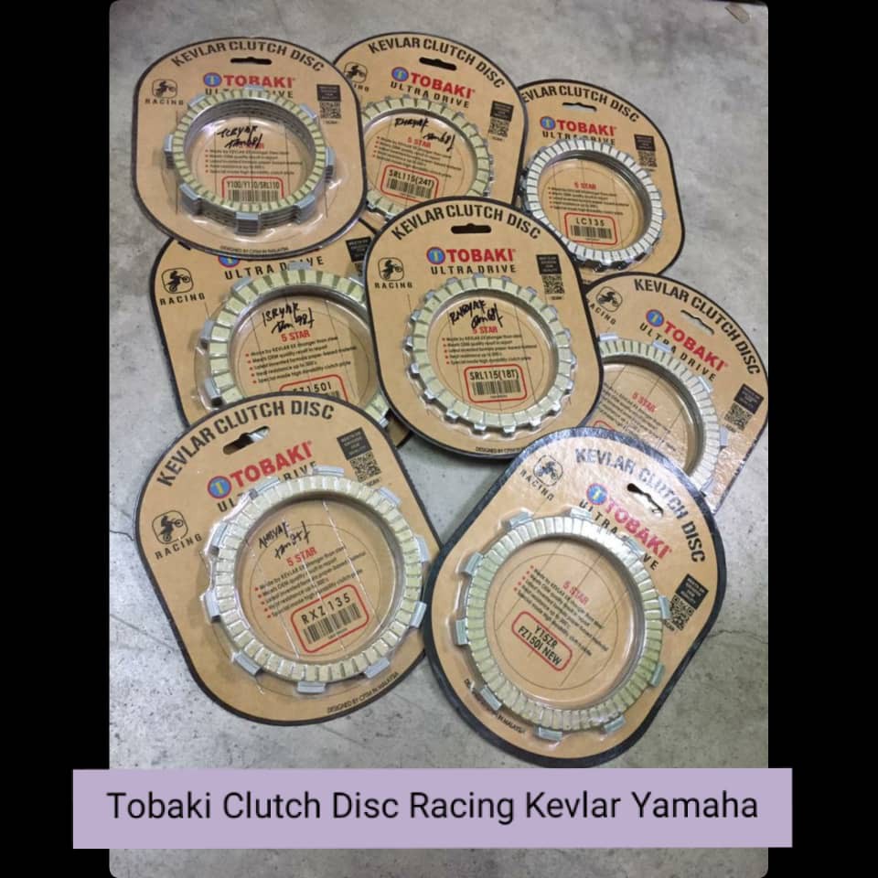 TOBAKI CLUTCH DISC RACING KEVLAR YAMAHA Y100/Y110/LAGENDA110 RXZ Y15