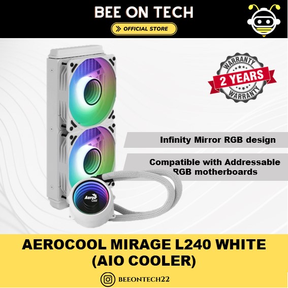 AEROCOOL MIRAGE L240 WHITE (AIO COOLER) Shopee Malaysia