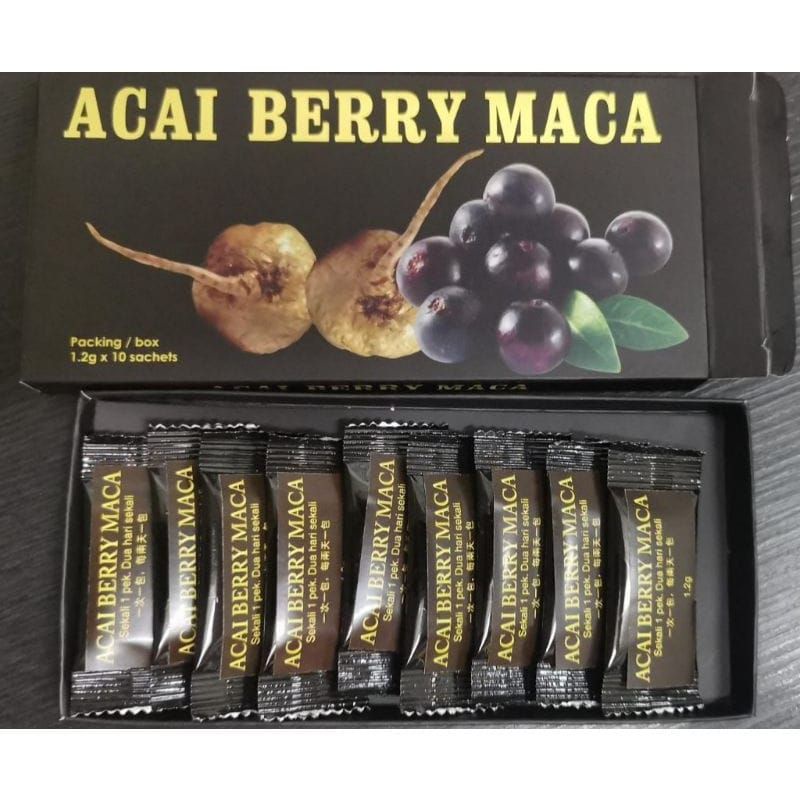 ORIGINAL ACAI BERRY MACA [1.2G X 10 SACHETS] SHOPEE MALAYSIA Shopee Malaysia