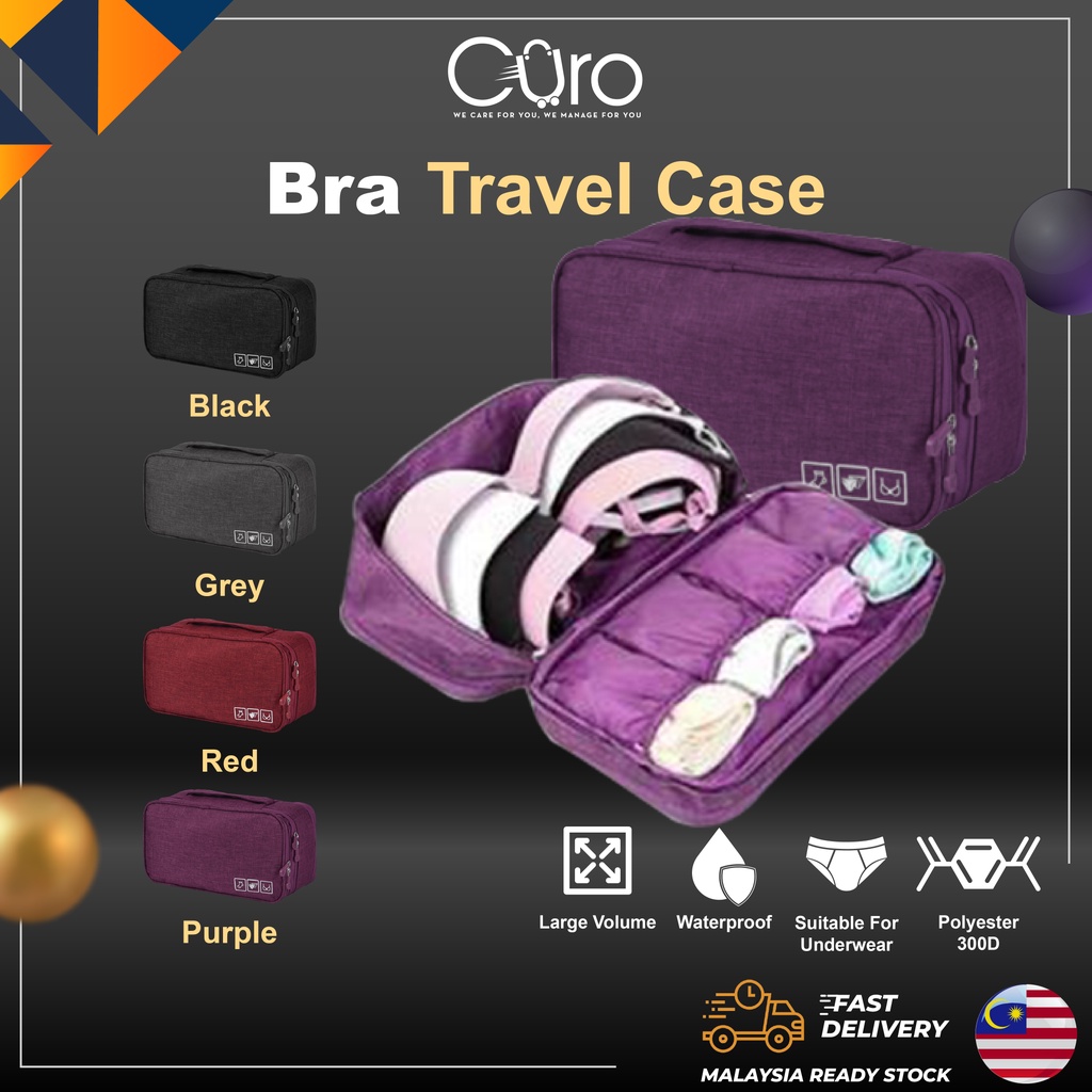 CURO Bra Travel Case Bra Underwear Drawer Organizers Travel Storage