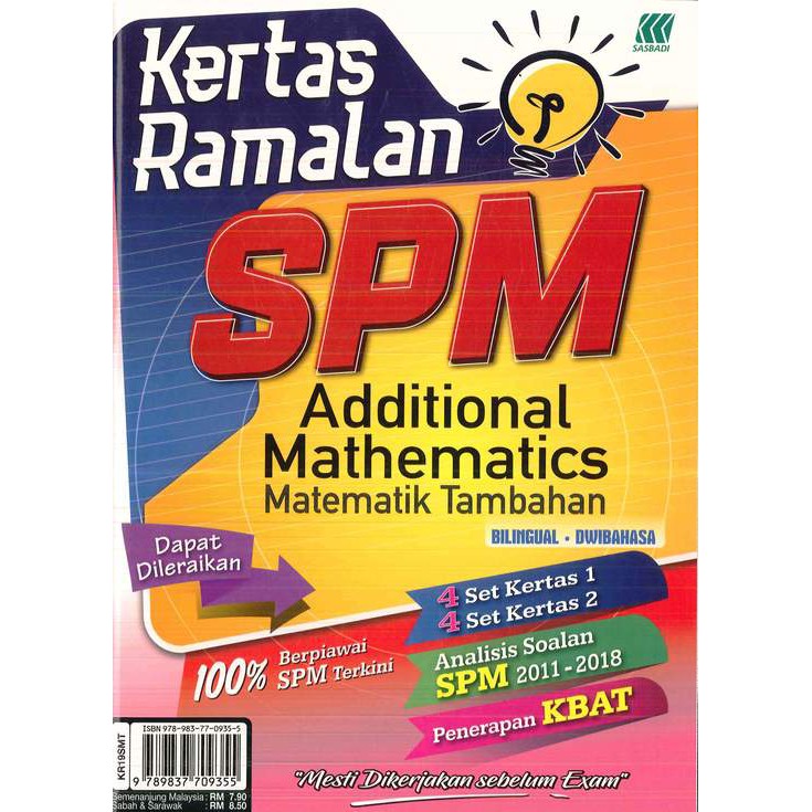 Soalan Ramalan Matematik Spm 2019 Kunci Ujian