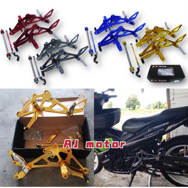 Y15ZR V1 V2 RACING FOOTREST CNC ALLOY SET RZRACING YAMAHA Y15 PEDAL