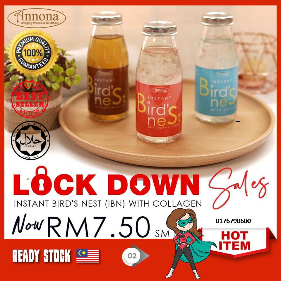 🔥Sale🔥Annona Instant Bird Nest IBN with Collagen saiz besar 175ml Halal