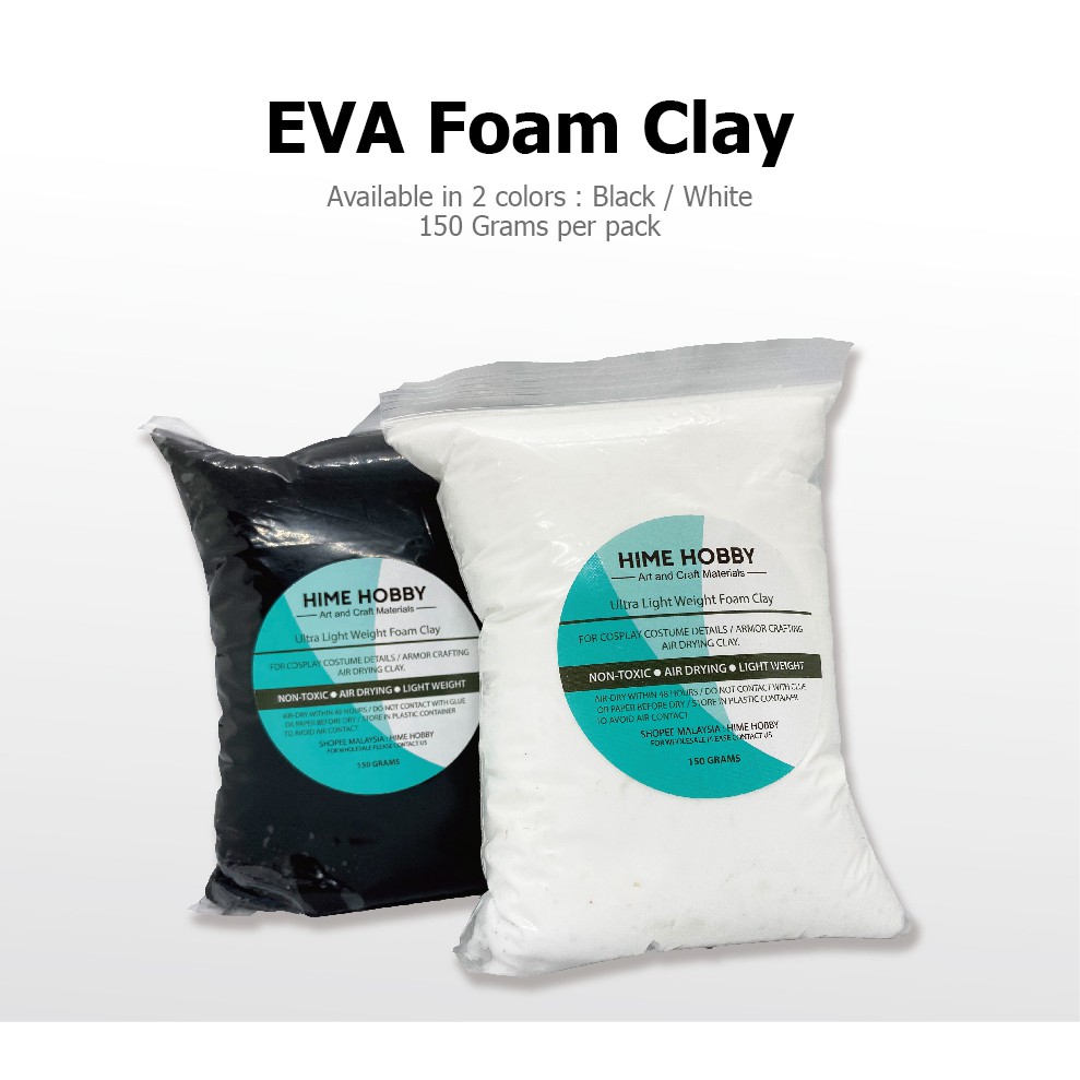 [Ready Stock] Non toxic Eva moldable foam clay for cosplay props and