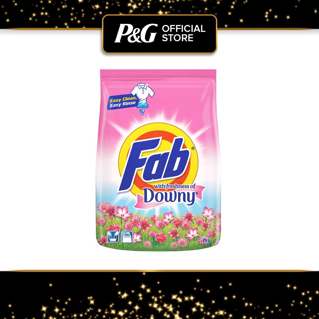 Fab with freshness of Downy Laundry Detergent Powder (2kg) Shopee