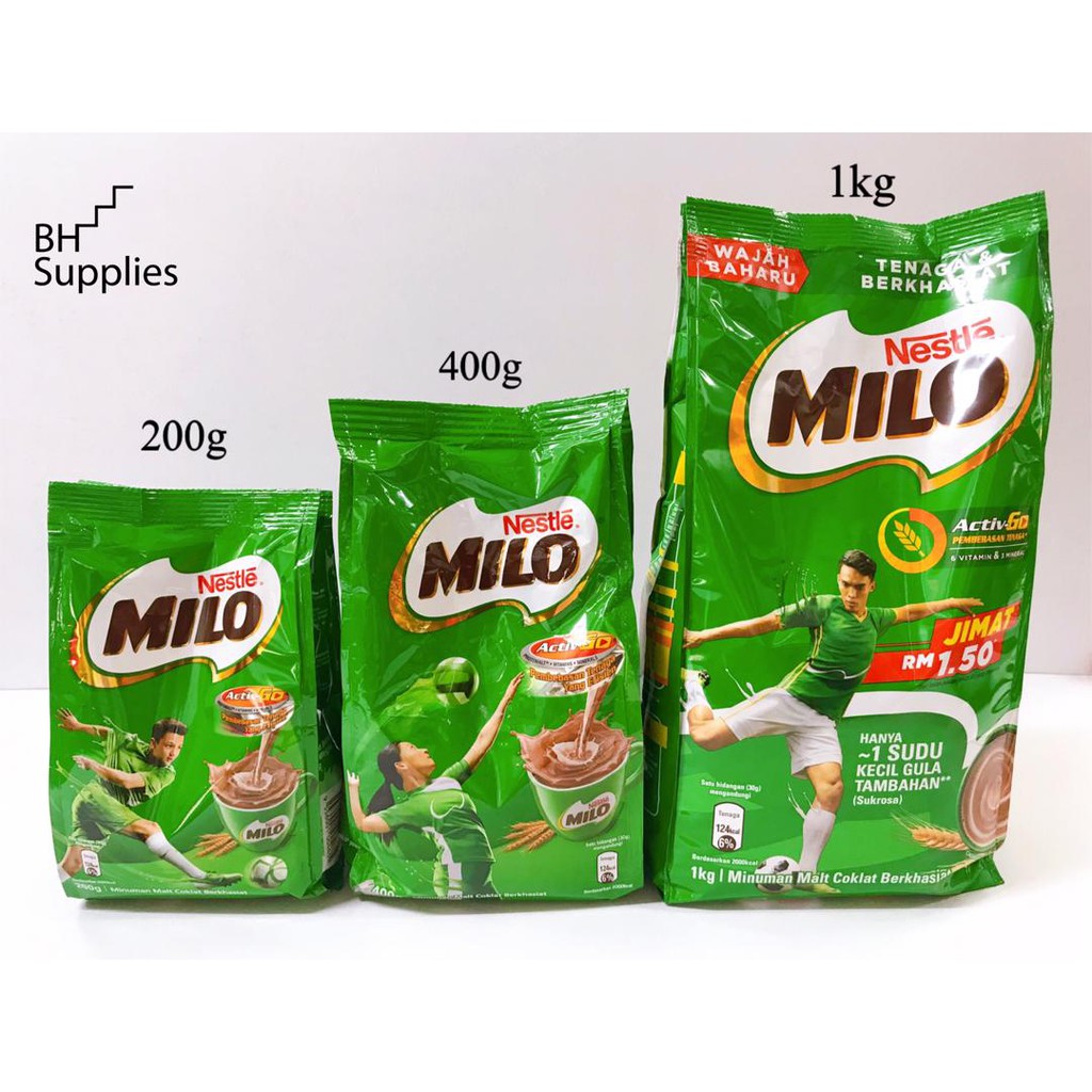 Milo Pack Sizes Kenikmatan MILO