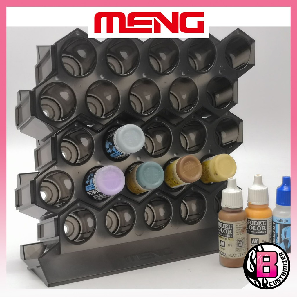 Meng model MTS043 modular acrylic paint rack (Base set and expansion