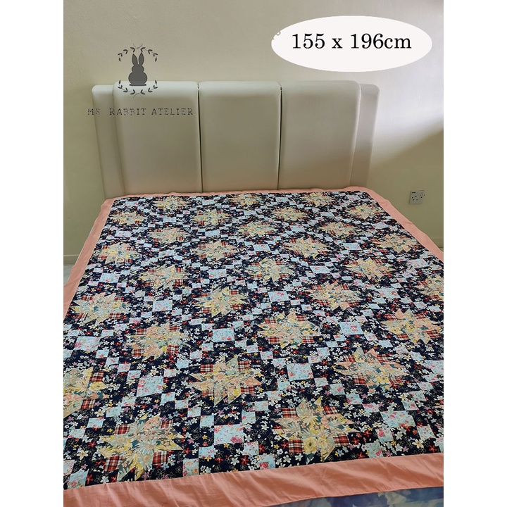 100 Handmade Patchwork Blanket Shopee Malaysia