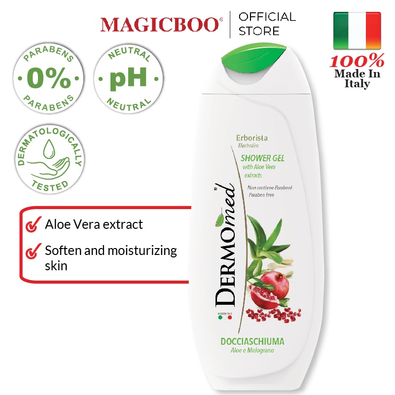 Magicboo Dermomed Herbalist With Aloe Vera And Pomegranate Extracts