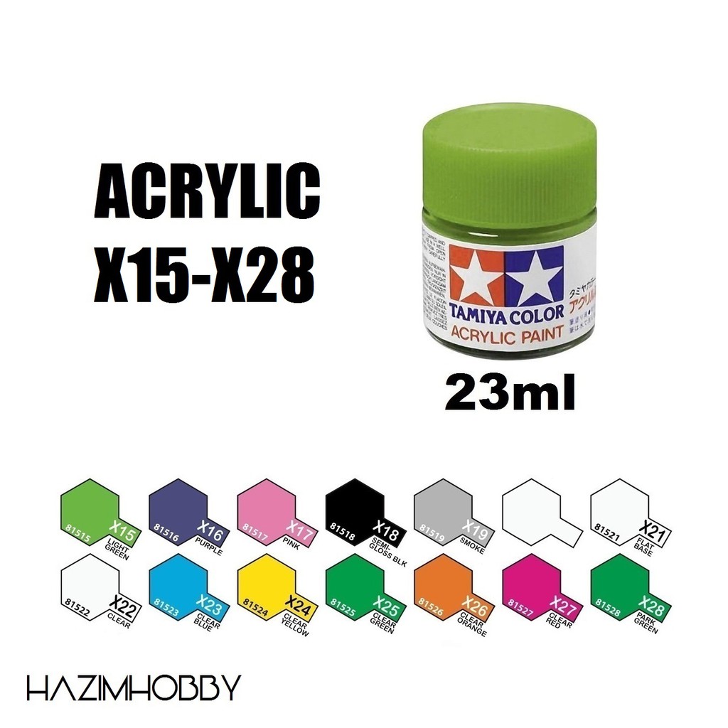 TAMIYA Color Acrylic Paint 23ml X15 X28 Shopee Malaysia