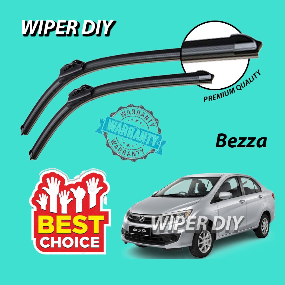 Perodua Bezza 2016 Present Silicone Wiper Blade Windscreen Viper