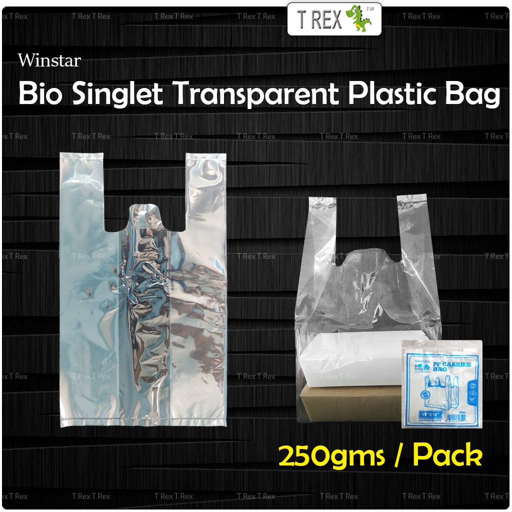 Winstar Bio Plastic Bag / PP Singlet Transparent Plastic Bag / Clear