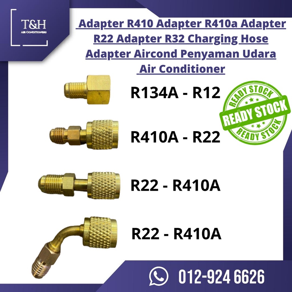 Adapter R22 to R410a Adapter R410a to R22 Charging Hose R134a R32 R22