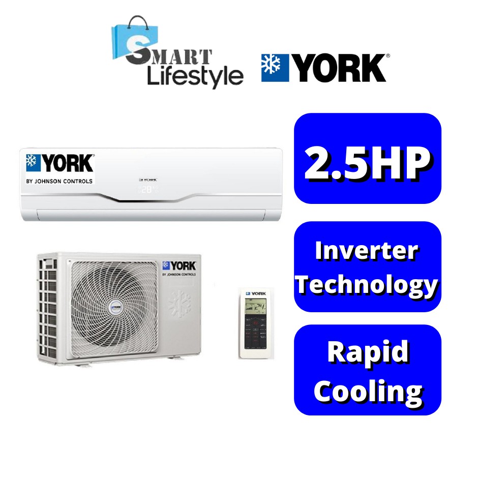 York 2.5HP Premium Inverter Air Conditioner YWM5J25AAS Shopee Malaysia