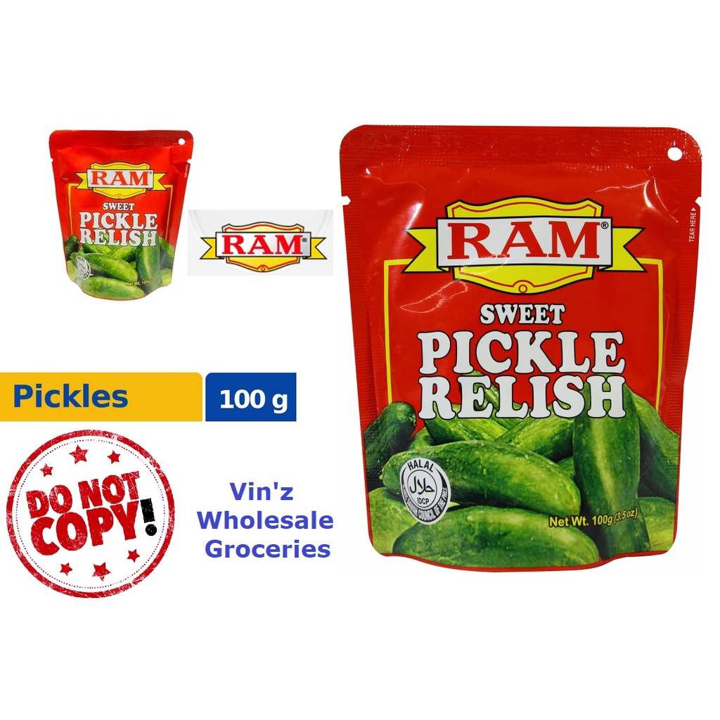Ram Sweet Pickle Relish Pouch 100g. Shopee Malaysia