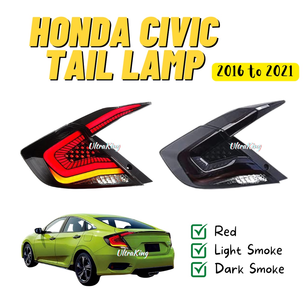 Honda Civic 20162021 FC Starlight Tail Lamp LED Light With Running