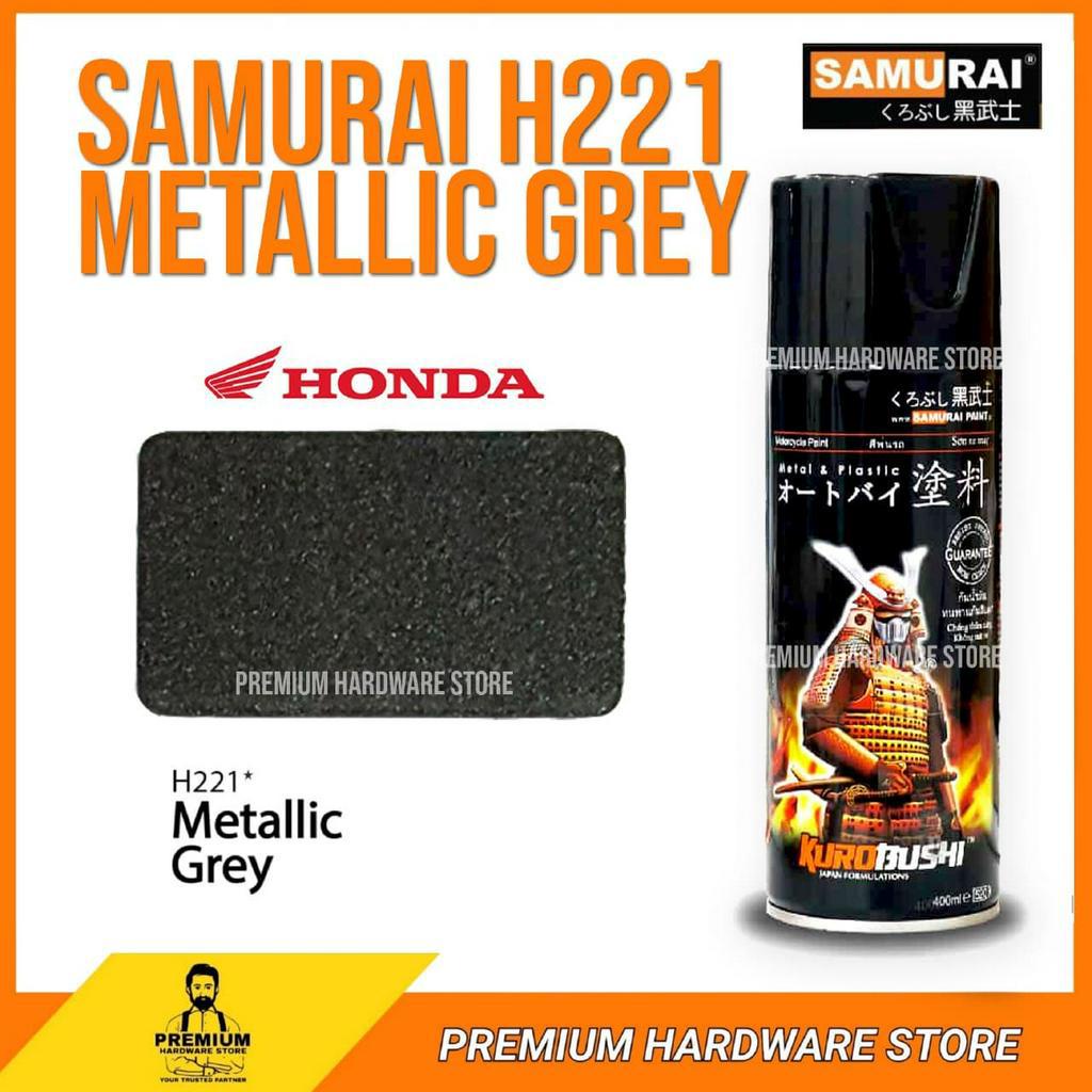 Samurai H221 Honda Metallic Grey Spray Paint 400ml Shopee Malaysia