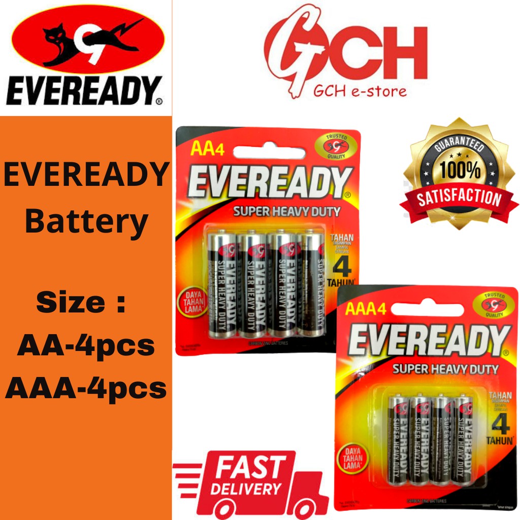 EVEREADY Super Heavy Duty Battery AA / AAA / Battery 1.5V / Alkaline