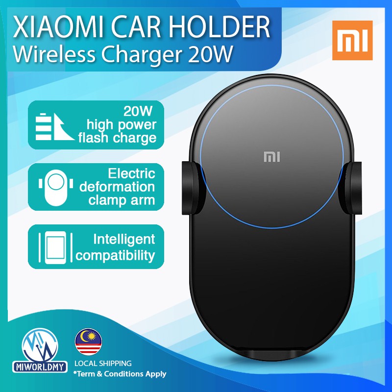 New Xiaomi Wireless Car Charger 20W Max Electric Mi Smartphone Shopee